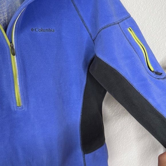 Columbia Omni Heat Quarter Zip Sweater Fleece Purple and Gray size XLarge - Picture 6 of 10
